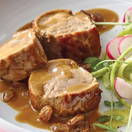 solomillo de cerdo en salsa