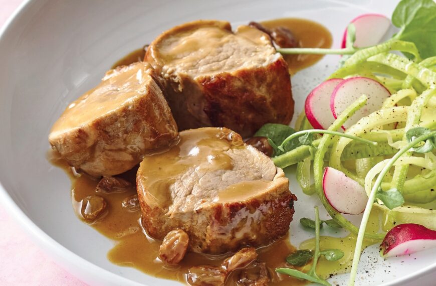 solomillo de cerdo en salsa